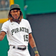 Oneil Cruz looks on against the Chicago Cubs during the game at PNC Park on June 20, 2022 in Pittsburgh.